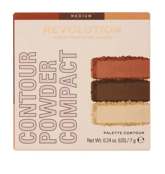 Makeup Revolution Face Powder Contour Compact Palette - Medium