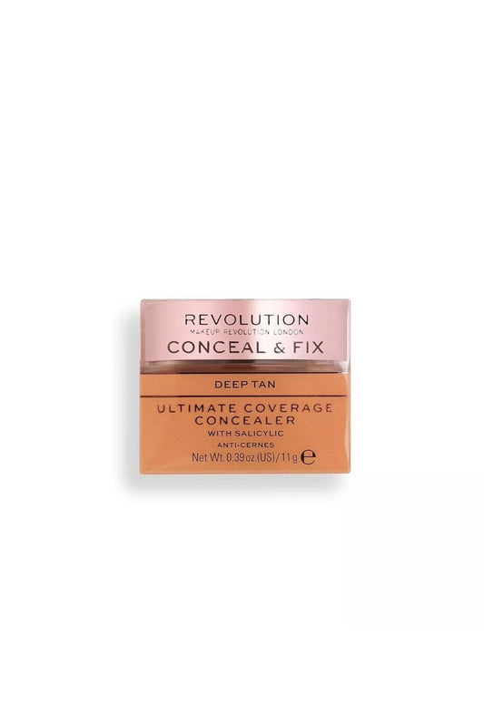 Makeup Revolution London Conceal & Fix Ultimate Coverage Concealer - Deep Tan