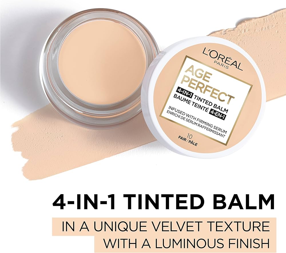 L'Oreal Paris Age Perfect 4-in-1 Tinted Face Balm Foundation Fair 10
