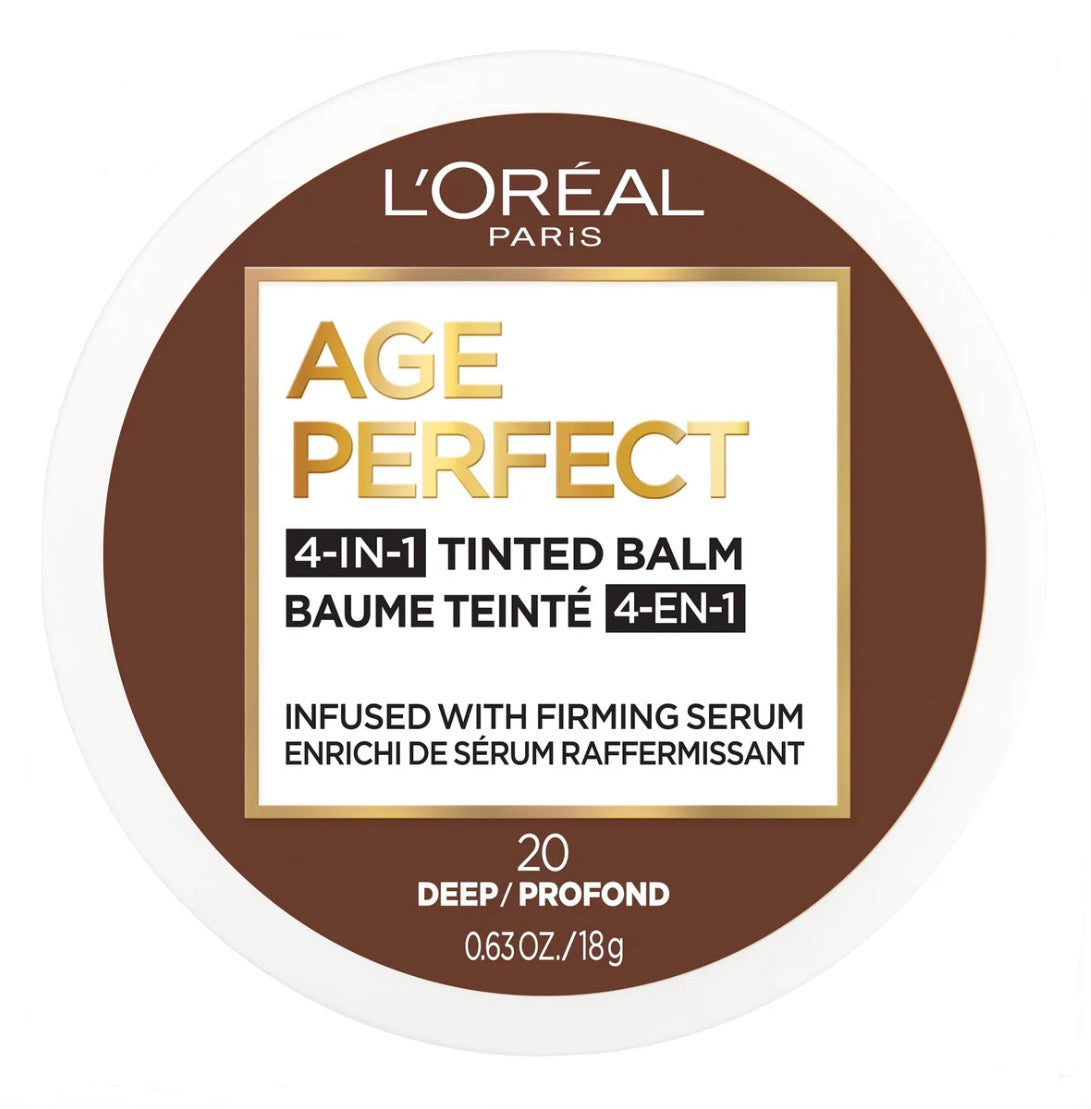 L'Oreal Paris Age Perfect 4-in-1 Tinted Face Balm Foundation with Firming Serum - Deep 20