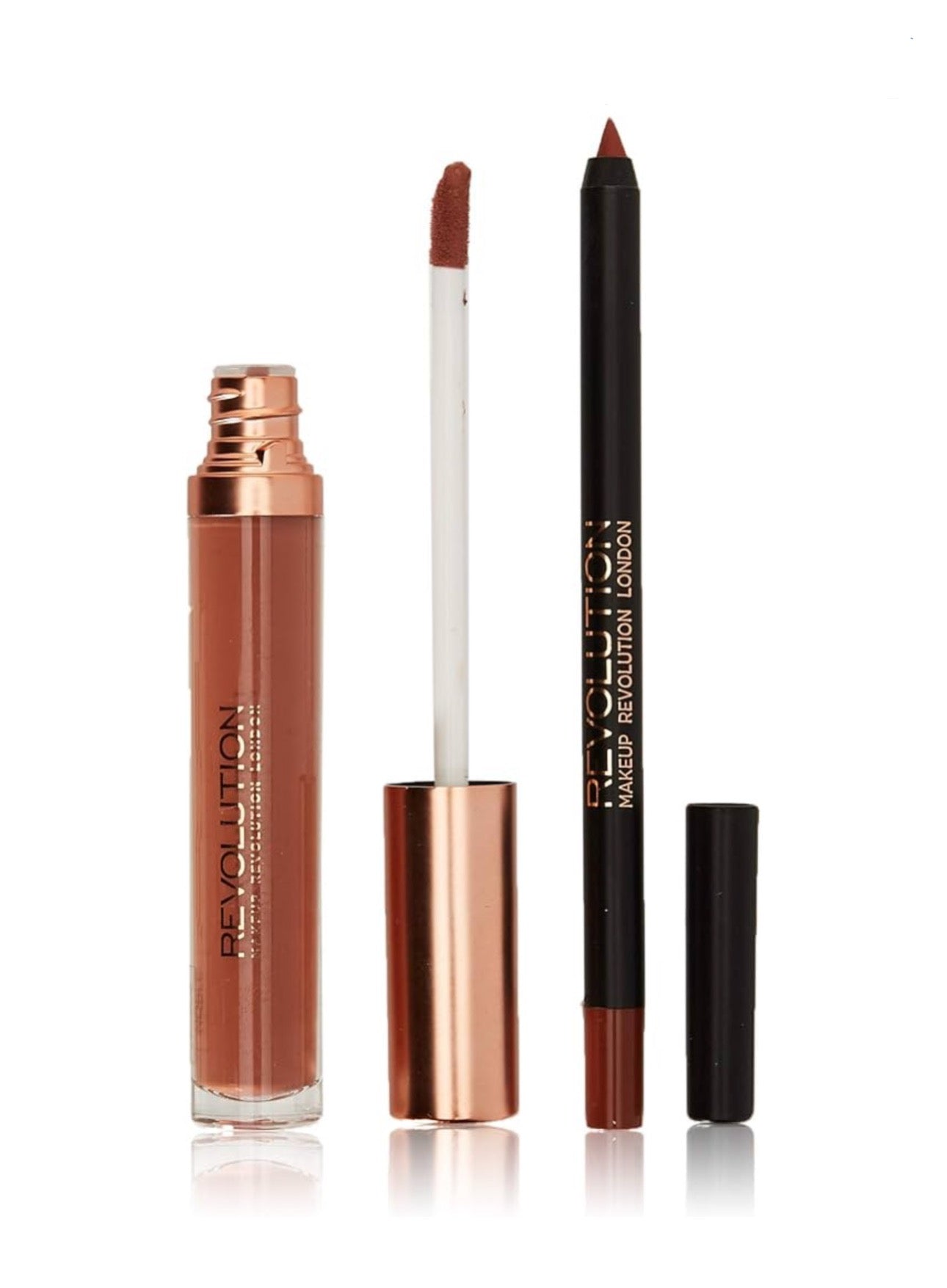 Revolution Retro Luxe Matte Lip Kit – Noble (Lip Liner & Liquid Lipstick)