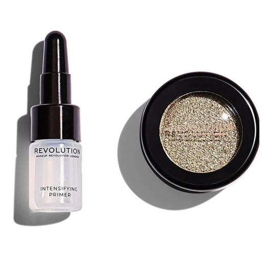 Makeup Revolution Flawless Foils Single Eyeshadow (Retreat) and Primer